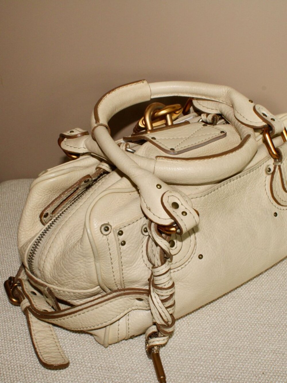 Vintage Chloé Paddington Leather Bag w/ 2 Padlocks, 2 Keys & Authentication card - Picture 7 of 16